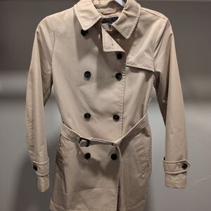 Uniqlo Beige Short Trench Coat